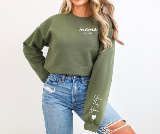 Personalized Mama Sweatshirt