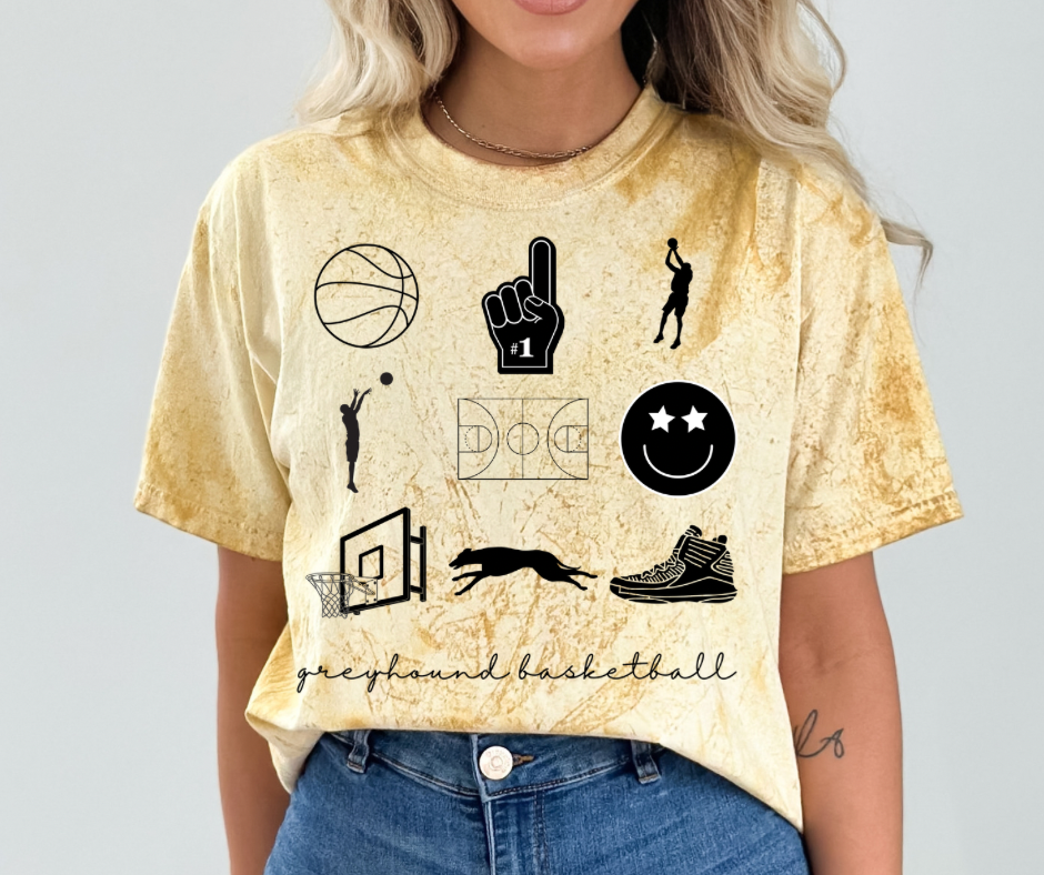 Custom School Basketball Tee