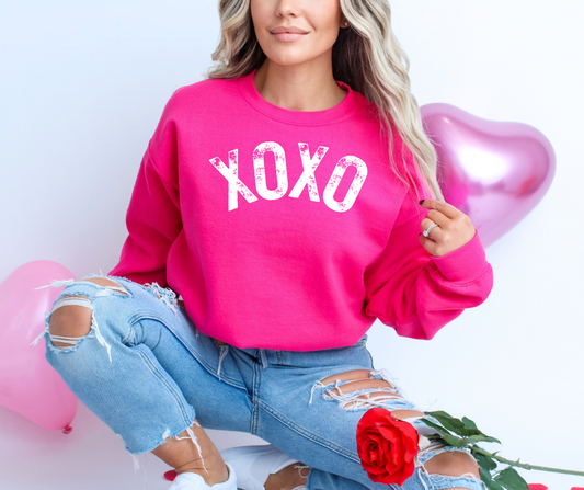 Bright Pink XOXO Sweatshirt