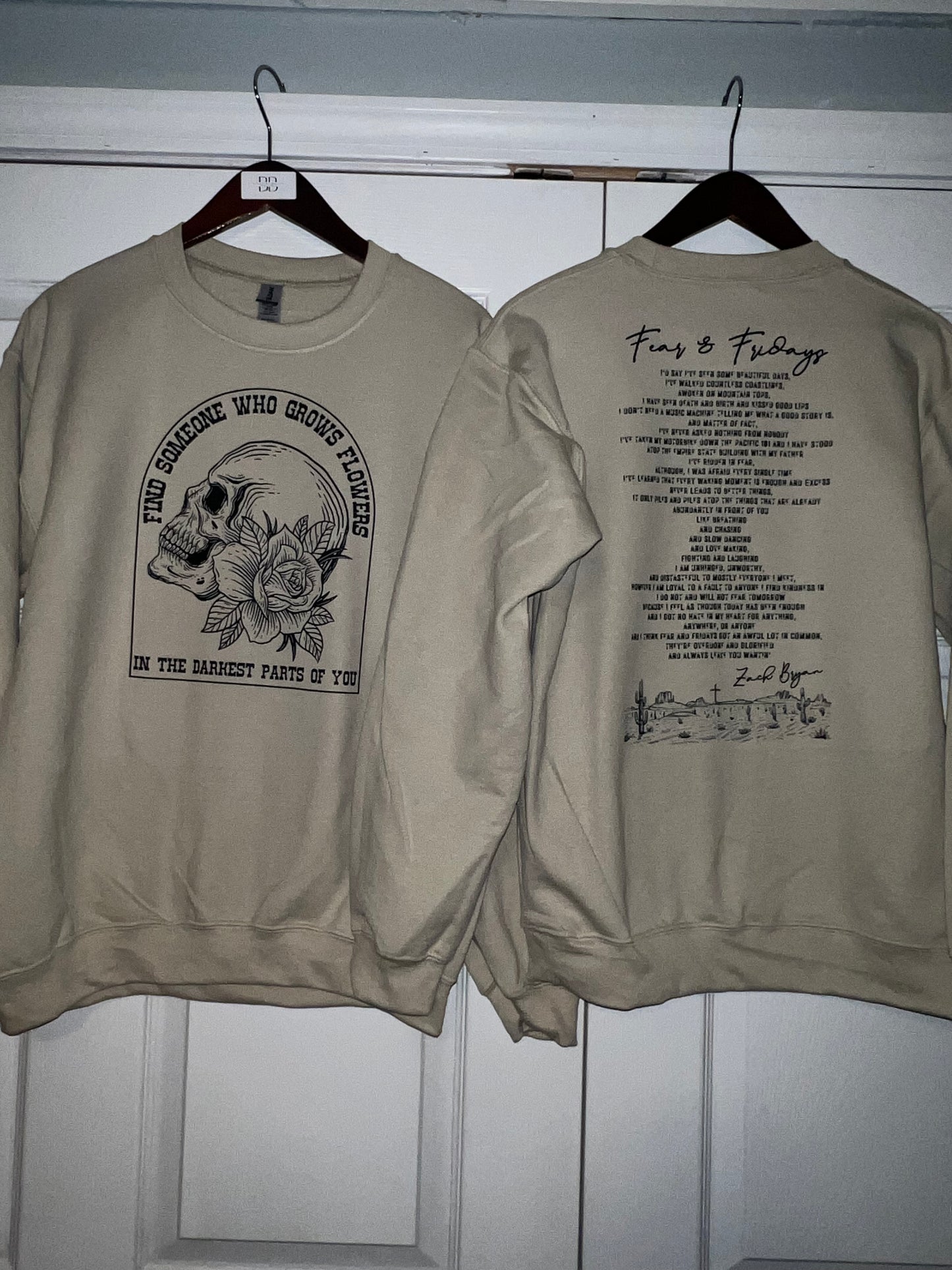 Fear and Fridays Poem Sweatshirt