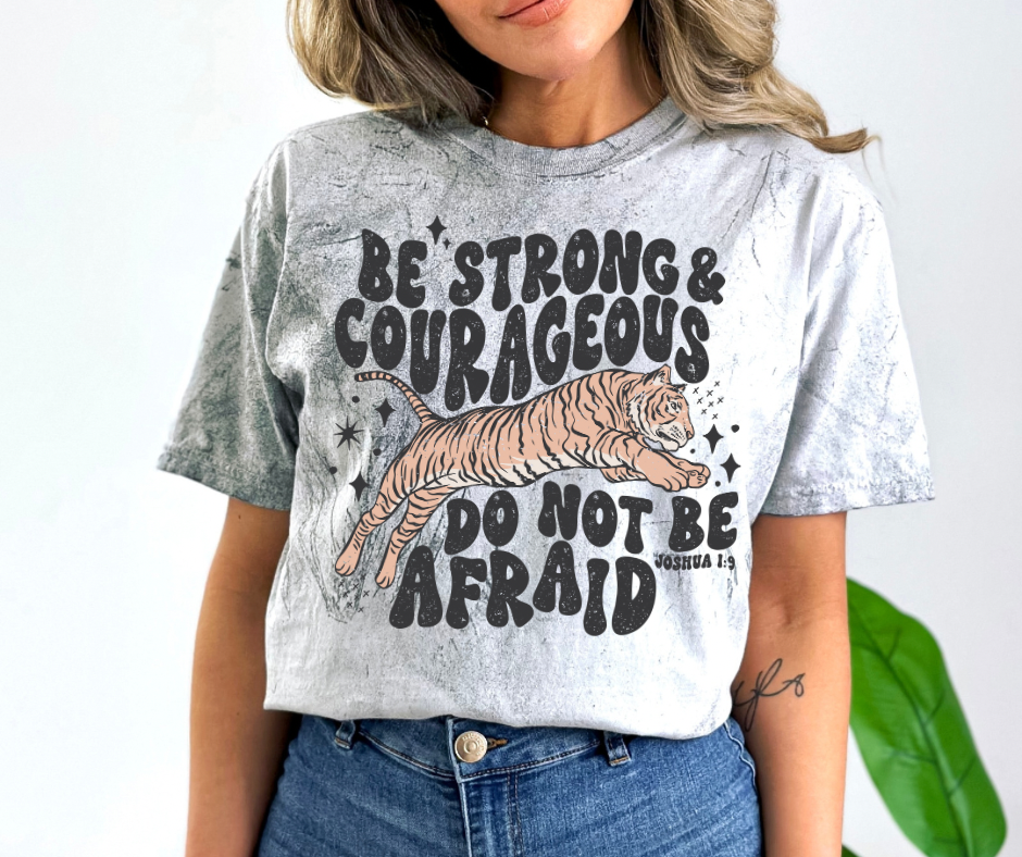 Distressed Tiger Bible Verse Tee