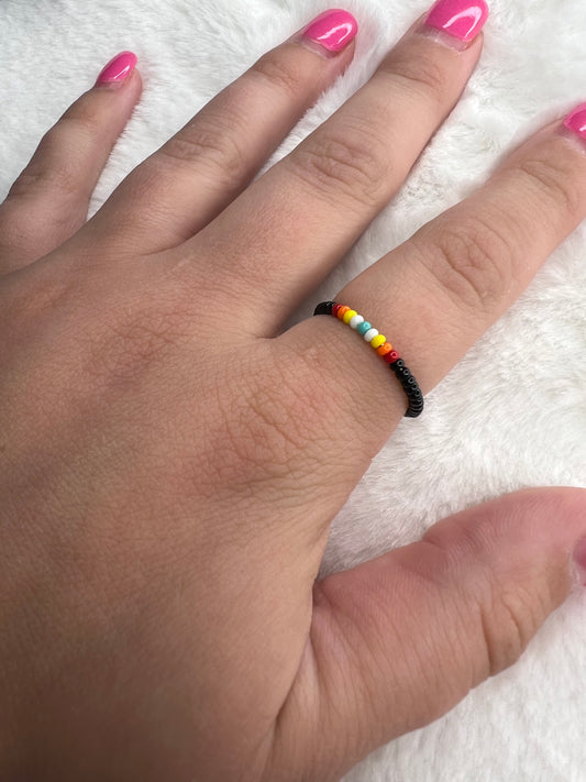 Black Serape Wrap Ring