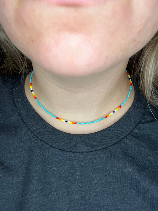 Turquoise Serape Choker