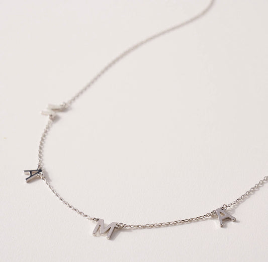 Silver Mama Necklace