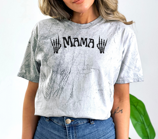 Tie Dye Rocker Mama Shirt