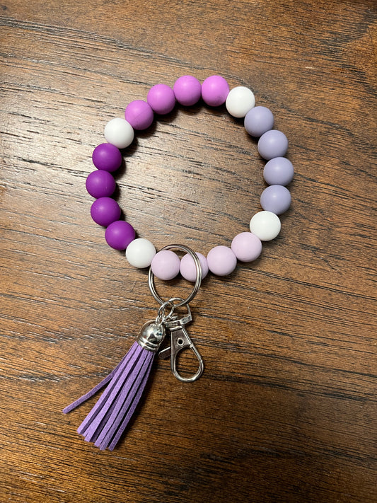 50 Shades of Purple Keychain Wristlet